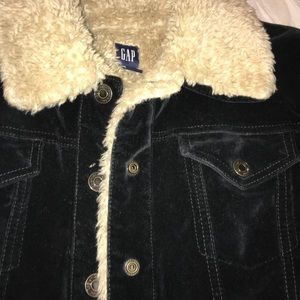 Gap velour type jacket .